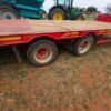 Dubbel As / Double Axle RS 75/16 Plat Bak Plaas Sleep Wa / Flat Bed Farm Trailer