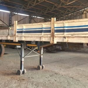 1973 Broderick Double Axle Flatbed Trailer / Dubbelas Platbed Sleepwa