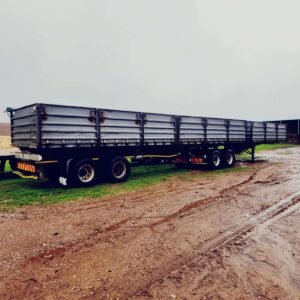 6×3 SA Truck Bodies Side Tipper Trailer / Sleepwa