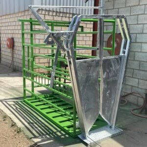 Bees Werk Krat Met Nek Klamp / Cattle Work Crate With Neck Clamp